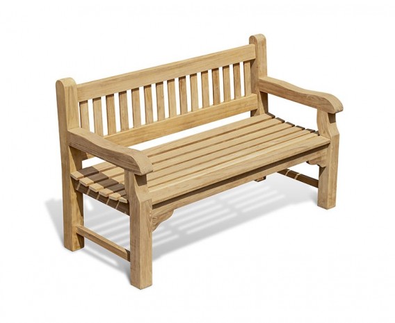 Promenade Teak Heavy Duty Garden Bench - 1.5m