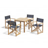 Hampton 4 Seater Table and Director's Chair Set