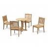 Sissinghurst Round 80cm Table and Winchester Chair Set