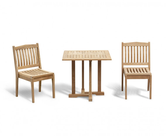 Sissinghurst Square 80cm Table and Winchester Chair Set