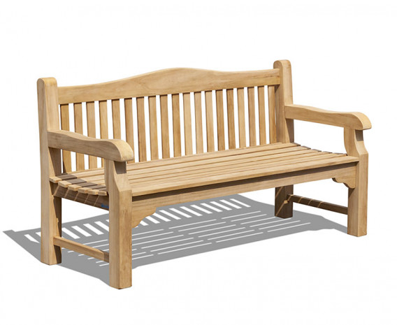 St. James Teak Traditional Park Bench - 1.8m