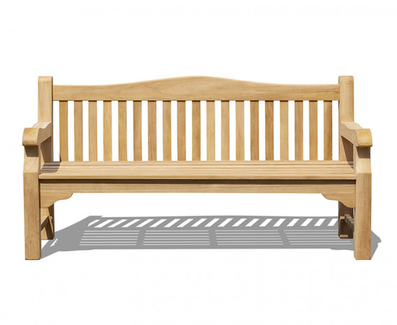 St. James Teak Traditional Park Bench - 1.8m