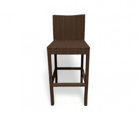 Set of 4 Java Brown Woven Bar Stools - NEW: End of line