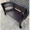 Bloomsbury 1.5m Dark Bench with Ecru Cushion - Used: Good