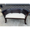 Bloomsbury 1.5m Dark Bench with Ecru Cushion - Used: Good