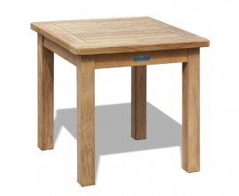 Teak Square Side Table, Outdoor Occasional Table