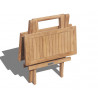 foldable small garden teak picnic table