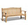 1.8m teak outdoor garden 6ft 4 seater bench