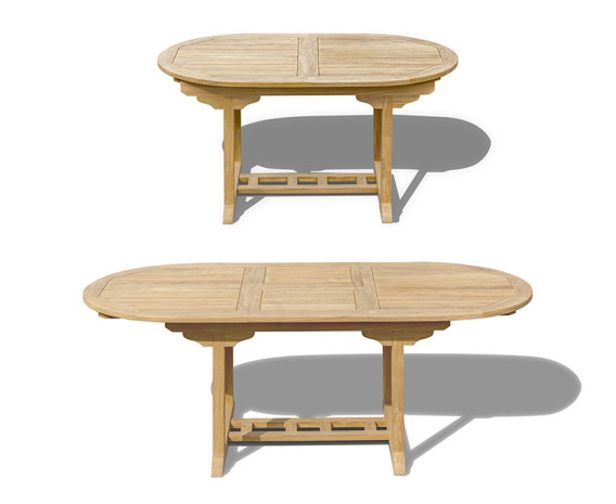 Cannes Bijou Extending Garden Table - 1.5-2m