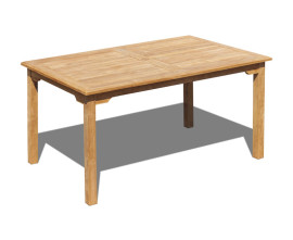 Hampton Teak Rectangular Garden Dining Table - 1.5m