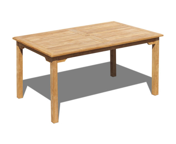 Hampton Teak Rectangular Garden Dining Table - 1.5m