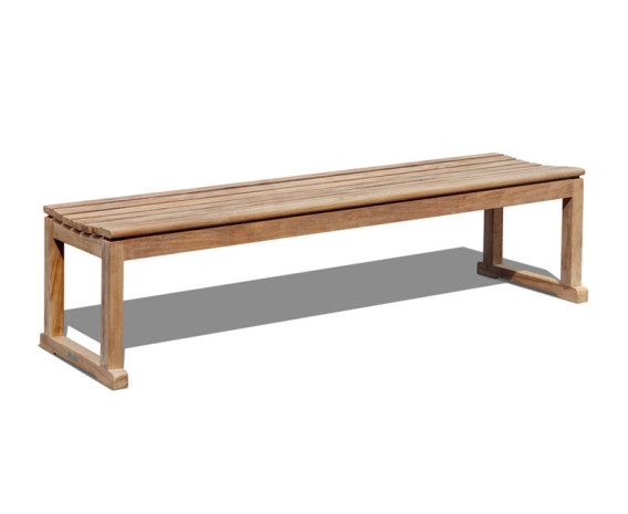 Tavistock Teak 4 Seater Backless Garden Bench - 1.8m