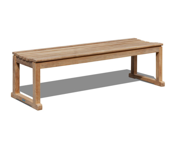 Tavistock Teak 3 Seater Backless Garden Bench - 1.5m