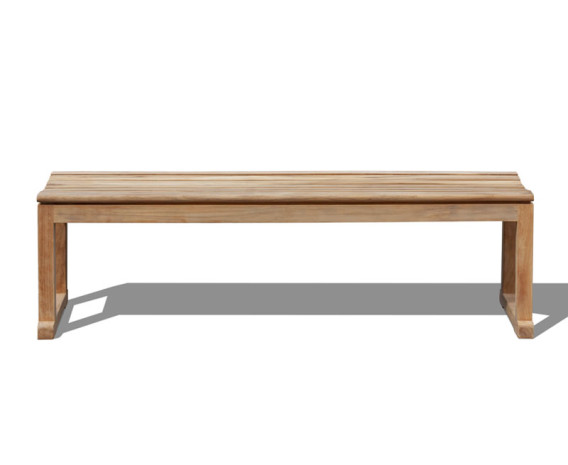 Tavistock Teak 3 Seater Backless Garden Bench - 1.5m