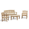 Gloucester Bench and Armchairs Coffee Set