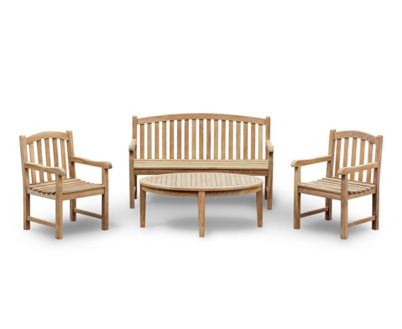 Gloucester Bench and Armchairs Coffee Set