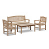 Kennington 1.5m Bench and Armchairs Coffee