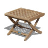 Cannes Adjustable Teak Footstool