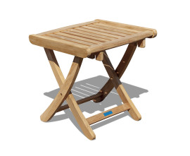 Tewkesbury Teak Adjustable Height Stool