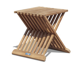 Lucia Teak Folding Side Table