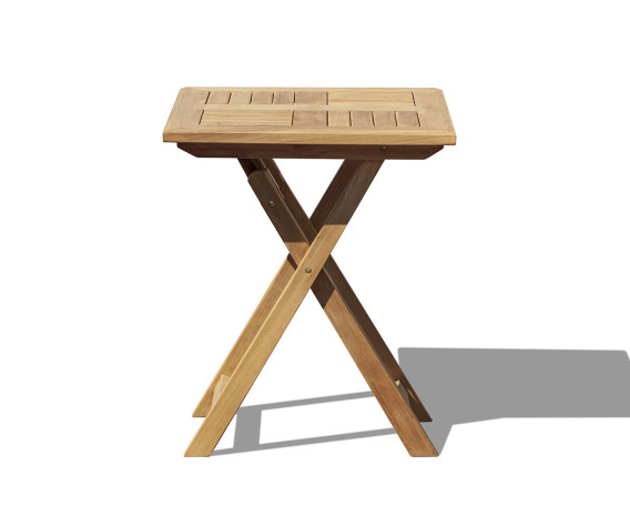 Lymington Square Teak Folding Table - 60cm