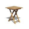 Lymington Square Teak Folding Table - 60cm