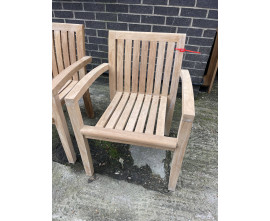 Antibes Teak Stackable Armchair - Used: Good