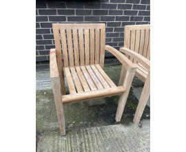 Antibes Teak Stackable Armchair - Used: Good