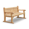 Regent's Park Teak Garden Bench with Sled Legs