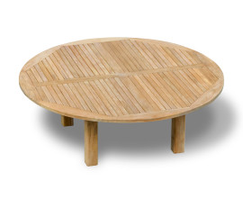 Orion Large Round Teak Garden Table - 2.2m