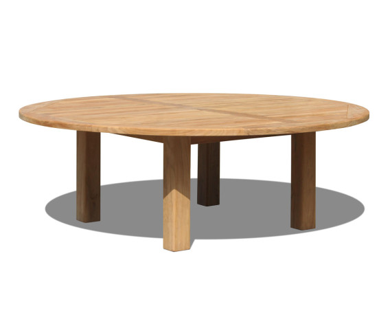 Orion Large Round Teak Garden Table - 2.2m