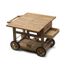 Teak Garden Drinks Trolley