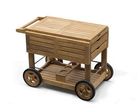 Teak Garden Drinks Trolley