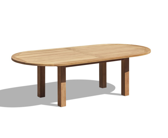 Orion Teak Oval Garden Dining Table - 2.6m