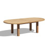 Orion Teak Oval Garden Dining Table - 2.6m