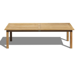 Gladstone Teak Rectangular Garden Dining Table - 2.5m