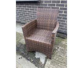 Azure Mocca Brown Armchair - New: End of Line