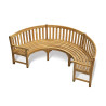 Curved Wooden Bench