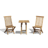 Lymington Teak 0.6m Table and Newhaven Chairs Set