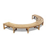 Teak Curved Tree Bench Seat