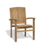 Cannes Teak Stacking Garden Armchair