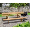 Teak Wheelchair Accessible Picnic Table - 2.4m